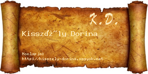 Kisszély Dorina névjegykártya