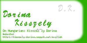 dorina kisszely business card
